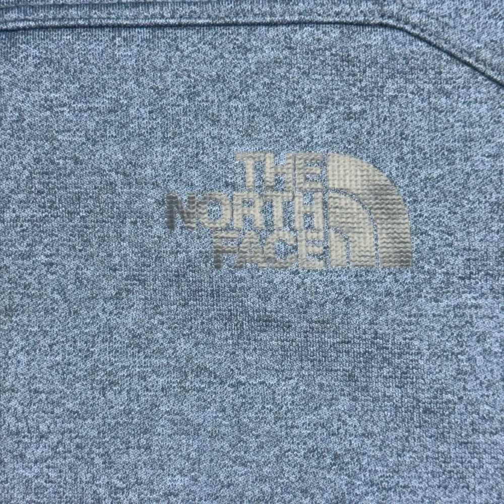 The North Face 1/4 Zip Pullover Mens Large Blue‎ Heathered Fleece CUG0 FA16 T164